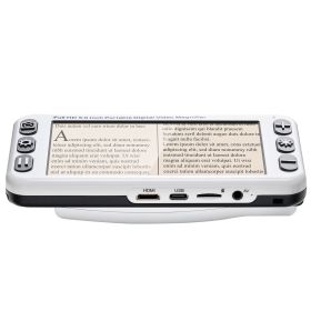 Portable Digital Magnifier, 5-inch HD Electronic Video Magnifier for Low Version, 2X - 48X Electronic Reading Aid with 13MP Near & Far Dual Lens