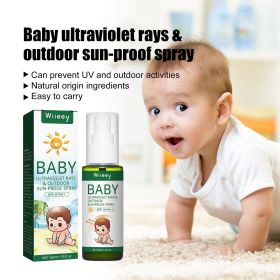 Gentle Kids Outdoor Sun Protection Spray SPF15 PA++ Natural Mild Plant Ingredients Portable Travel UV Barrier Skin Care Mist For Baby Sensitive S