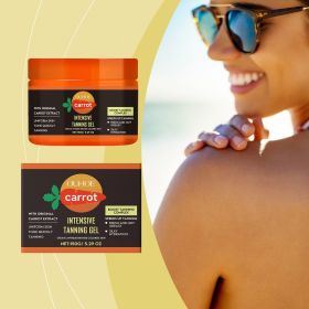 Carrot Extract Intensive Tanning Gel Boost Natural Bronze Sun-Kissed Glow Non-Greasy Hydrating Silky Tanning Accelerator Lotion For Outdoor Beach