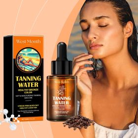 Self Tanning Water Drops Natural Bronze Sunless Tanning Serum Fast Absorb No Streaks Moisturizing Self Tanner for Body Face Outdoor Beach Healthy